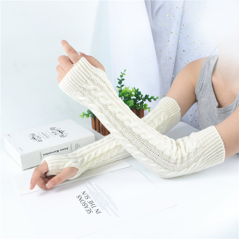 Fingerless Knitted Gloves