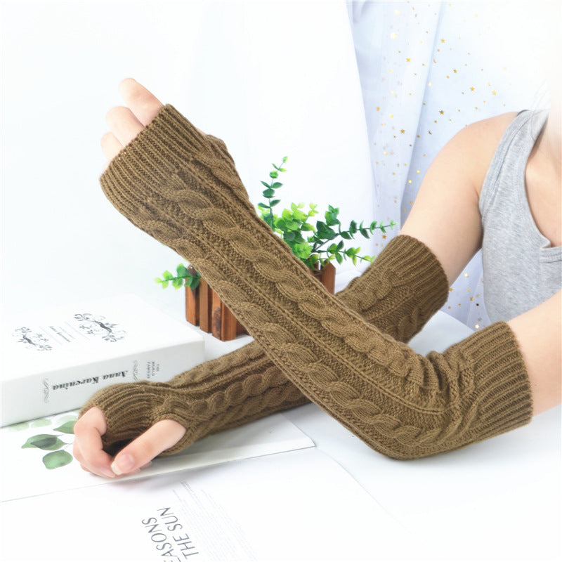 Fingerless Knitted Gloves