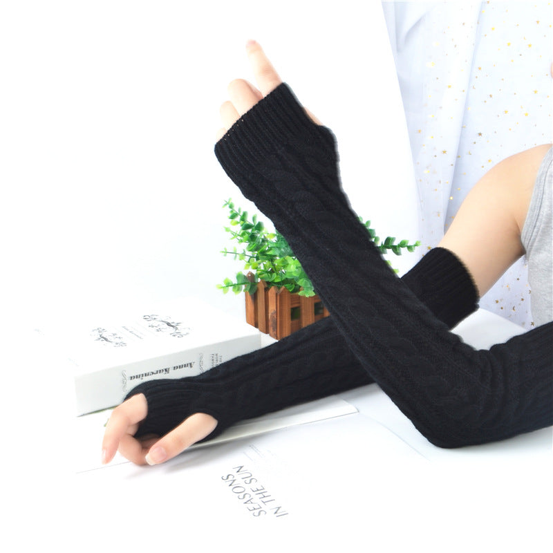 Fingerless Knitted Gloves