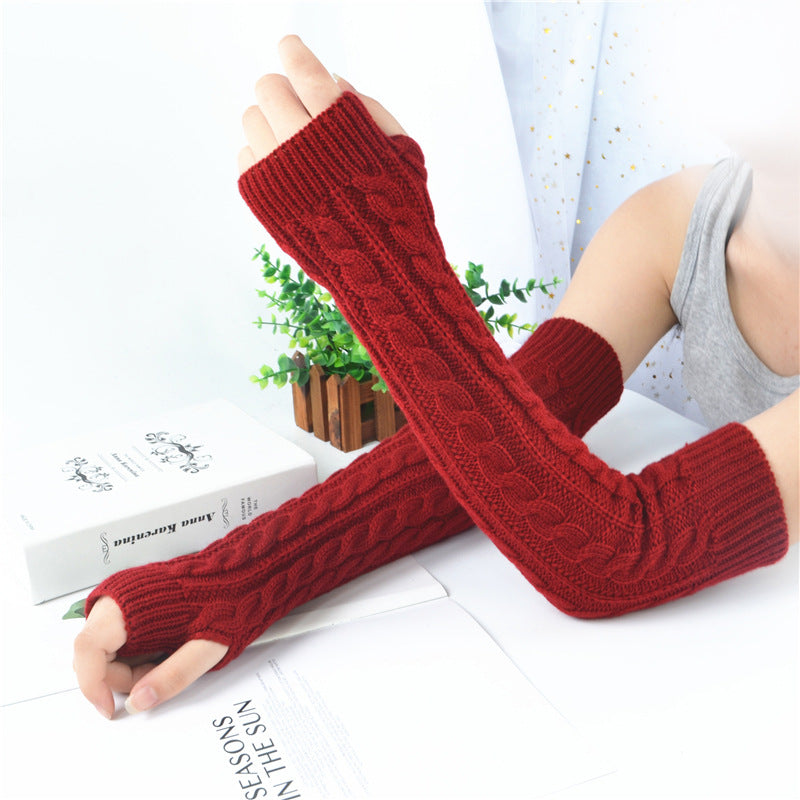 Fingerless Knitted Gloves
