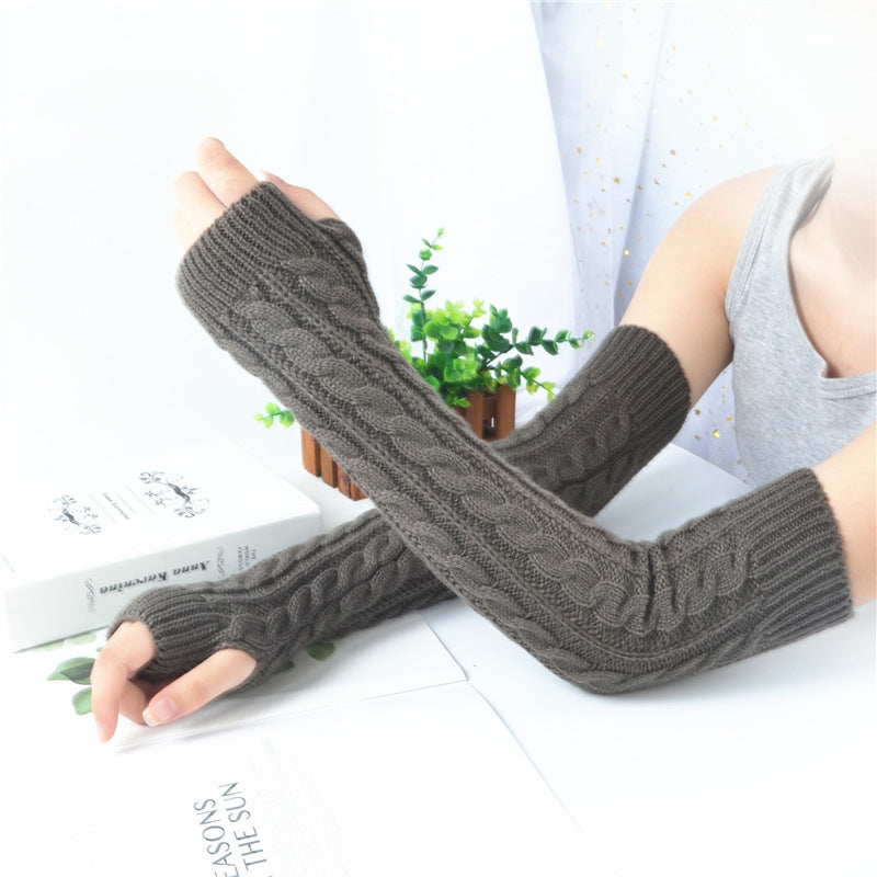 Fingerless Knitted Gloves