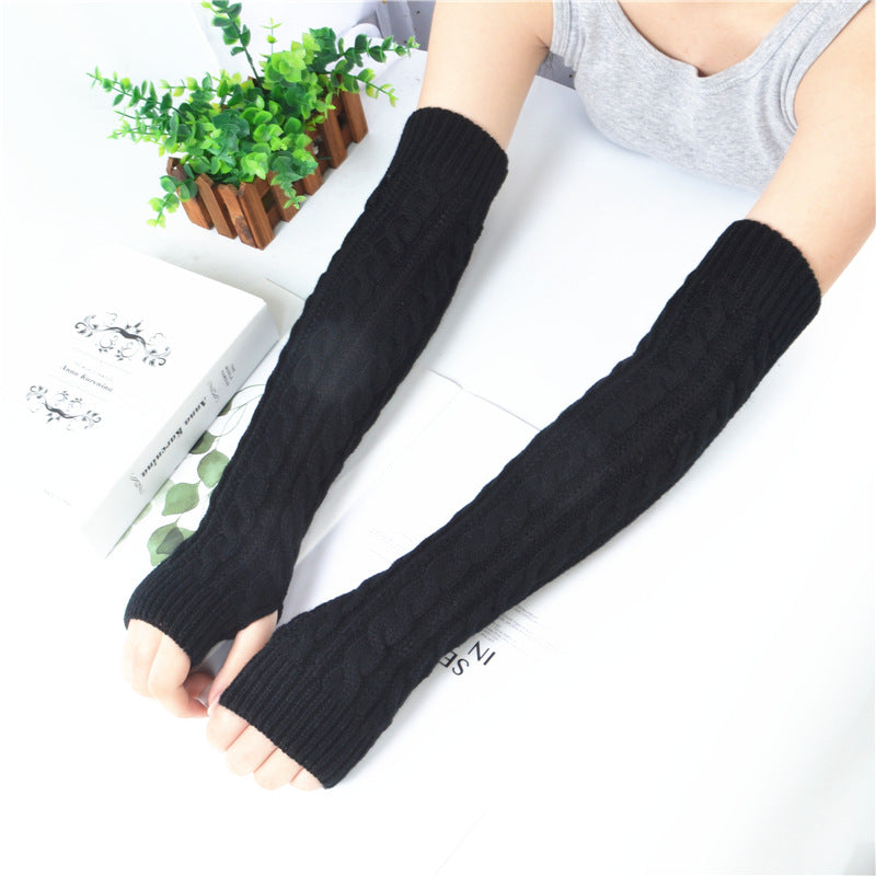 Fingerless Knitted Gloves