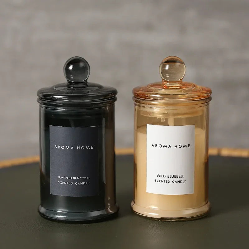 Vintage Glass Candle